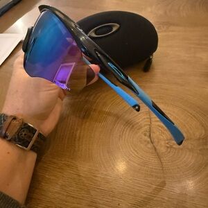 Oakley Black and Blue Performance Sunglasses